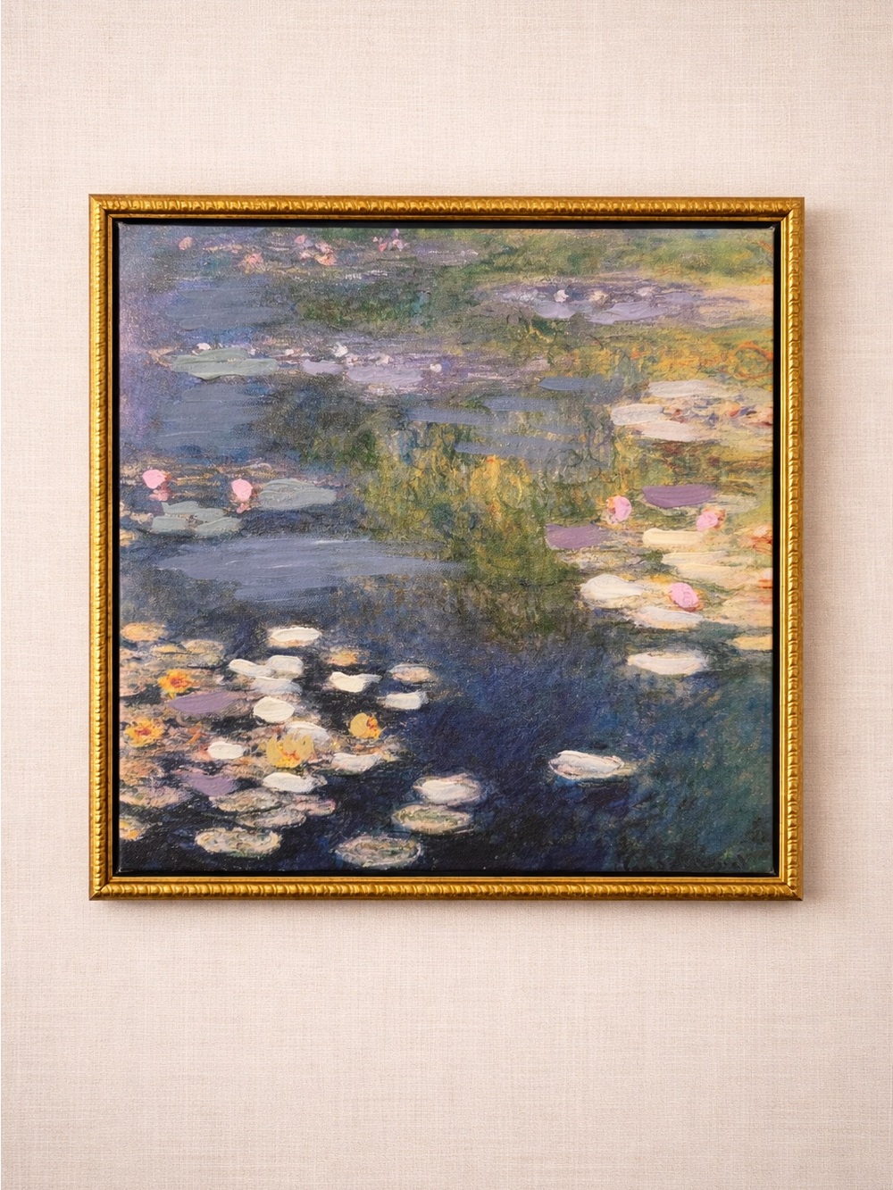 14x14 “Water lilies” by Claude Monet
